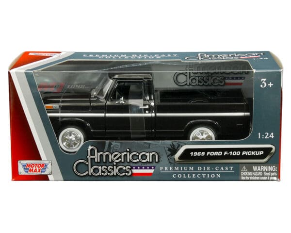 Motormax 1:24 1969 Ford F-100 Pickup Truck  – American Classics