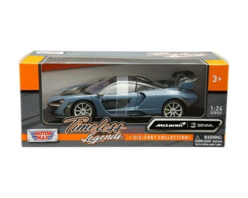 Motormax 1:24 McLaren Senna – Blue – Timeless Legends