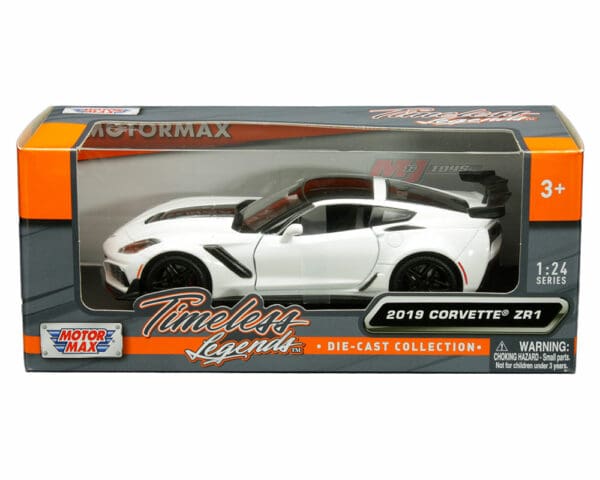 Motormax 1:24 2019 Chevrolet Corvette ZR1 (White) – Timeless Legends