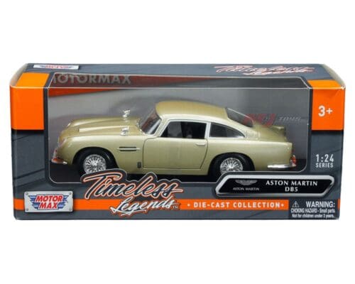 Motormax 1:24 Aston Martin DB5 (Beige Metallic) – Timeless Legends