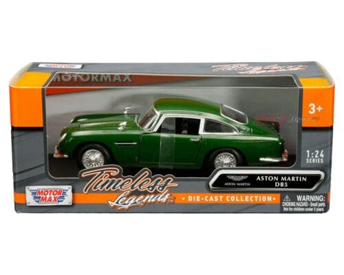 Motormax 1:24 Aston Martin DB5 (Green) – Timeless Legends