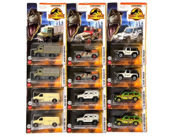 Matchbox 1:64 Jurassic World Vehicles 2022 Assortment Q Case