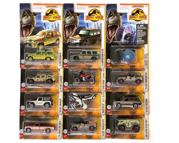 Matchbox 1:64 Jurassic World Vehicles 2022 Assortment R Case