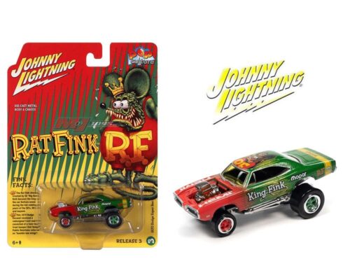 Johnny Lightning 1:64 Pop Culture 2022 Release 3 – Ratfink 1970 Dodge Super Bee Solid Case