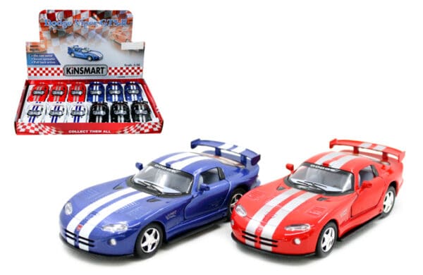 Kinsmart 1:36 Dodge Viper GTSR 4.7″ – Display Tray Box of 12