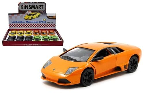 Kinsmart 1:36 Lamborghini Murcielago LP640 5″ (KT5317D) – Display Tray Set of 12