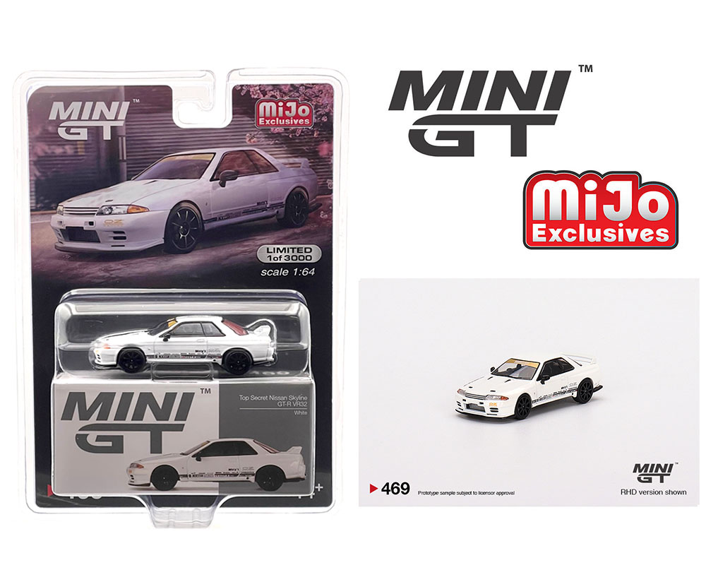 Mini GT 1:64 Top Secret Nissan GT-R VR32 - White - Mijo