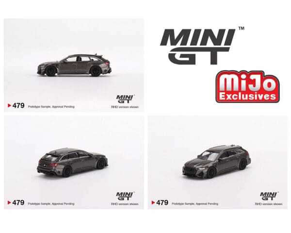 Mini GT 1:64 Audi ABT RS6-R Daytona Grey- Mijo Exclusive