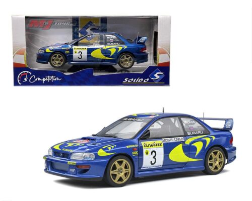 Solido 1:18 Subaru Impreza 22B (Blue) Rally Monte Carlo 1998 McRae #3 – Competition