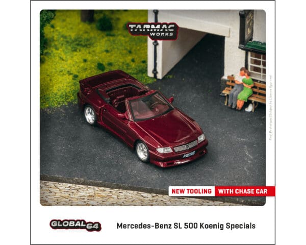 Tarmac Works 1:64 Mercedes-Benz SL 500 Koenig Specials Bordeaux – Global64