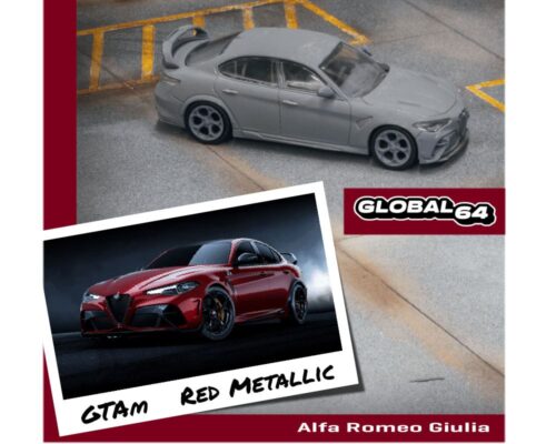 Tarmac Works 1:64 Alfa Romeo Giulia GTAm – Red Metallic – Global64