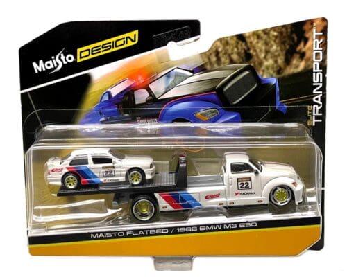 Maisto 1:64 Maisto Flatbed With 1988 BMW M3 E30 – Design Elite Transport