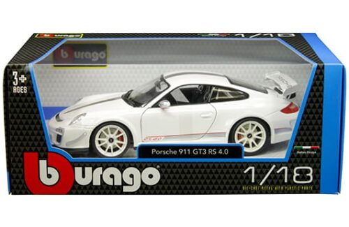 Bburago 1:18 Porsche 911 GT3 RS 4.0 ( White ) – Plus Series