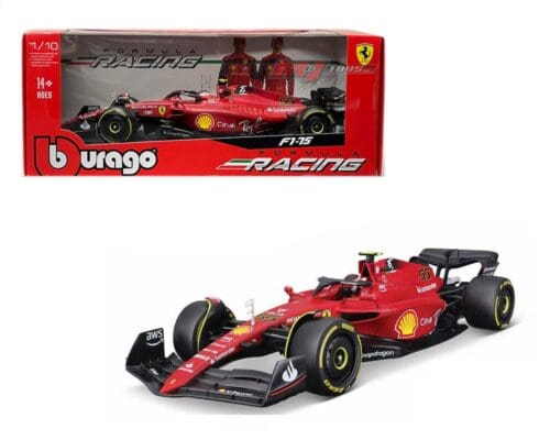 Bburago 1:18 Ferrari Racing F1-75 2022 #55 C. Sainz – Scuderia Ferrari Racing