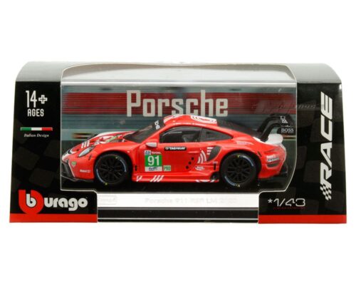 Bburago 1:43 Porsche 911 RSR LM 2020 (Red) – Race