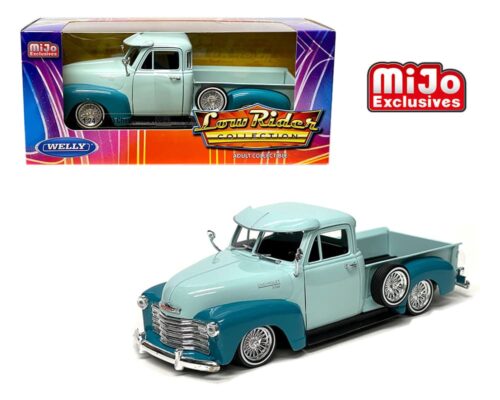 Welly 1:24 1953 Chevy 3100 Pickup Low Rider – Two-Tone Green –  MiJo Exclusives