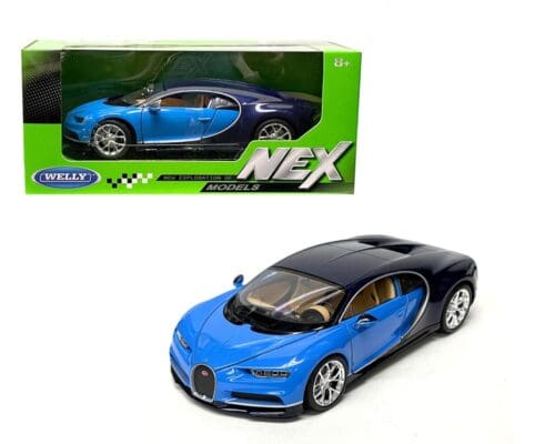 Welly 1:24 Bugatti Chiron- ( Blue Two-Tone)