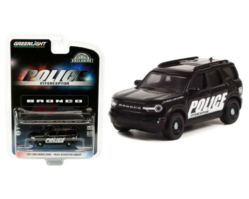 Greenlight 1:64 2021 Ford Bronco Sport – Police Interceptor Concept – Hobby Exclusive