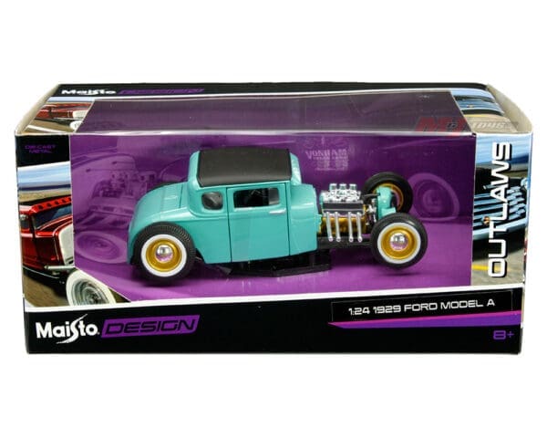 Maisto 1:24 1929 Ford Model A (Green with Matte Black Roof) – Outlaws Design