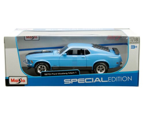 Maisto 1:18 1970 Ford Mustang Mach 1 (Blue) – Special Edition