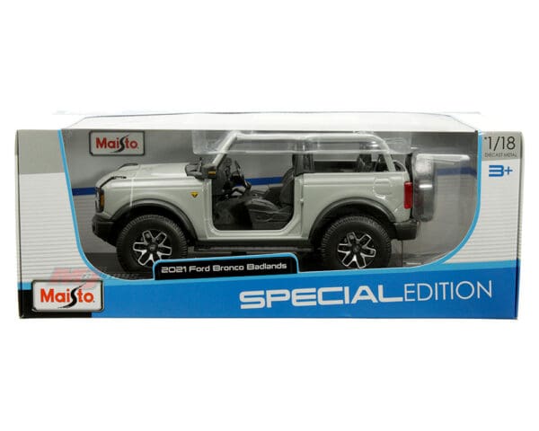 Maisto 1:18 2021 Ford Bronco Badlands (Grey) – Special Edition