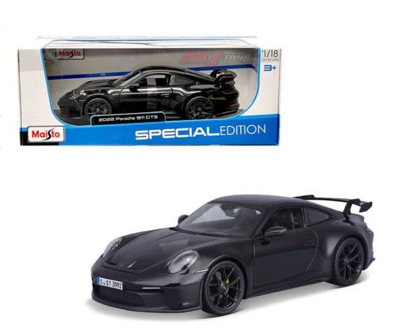 Maisto 1:18 2022 Porsche 911 GT 3 (Black) – Special Edition