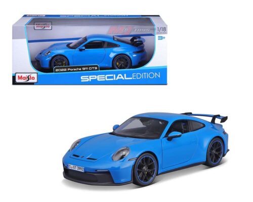 Maisto 1:18 2022 Porsche 911 GT 3 (Blue) – Special Edition