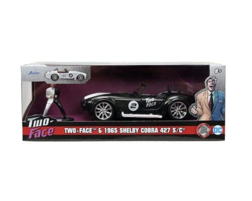 Jada 1:32 1965 Shelby Cobra with Two-Face Figure – DC Comics – Hollywood Rides