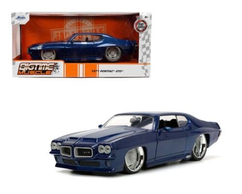 Jada 1:24 1971 Pontiac GTO – Blue – Bigtime Muscle