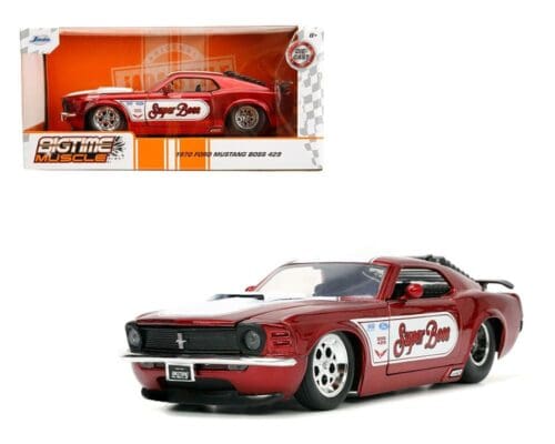 Jada 1:24 1970 Ford Mustang Boss 429 (Red Metallic) – Bigtime Muscle