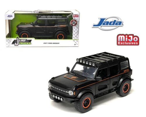 Jada 1:24 1985 2021 Ford Bronco Custom Matte Black – Just Trucks – MiJo Exclusives Limited Edition