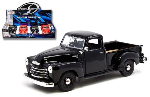 Maisto 1:24 1950 Chevrolet 3100 Pick Up Truck – Special Edition -Display Tray Set of 4