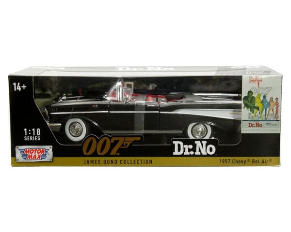 Motormax 1:18 1957 Chevrolet Bel Air (Black) Dr. No – 007 James Bond Collection