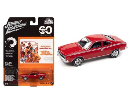 Johnny Lightning 1:64 1974 AMC Hornet (Red) – James Bond 007 The Man With The Golden Gun – Pop Culture 2022 Release 4