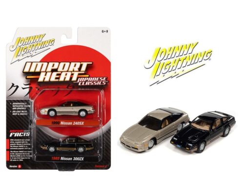 Johnny Lightning 1:64 2 Pack 1990 Nissan 240SX & 1985 Nissan 300ZX Release A – Import Heat Japanese Classic