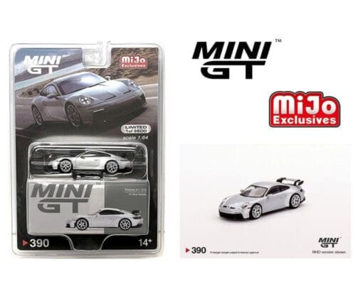 Mini GT 1:64 Porsche 911 (992) GT3 GT Silver Metallic – MiJo Exclusives