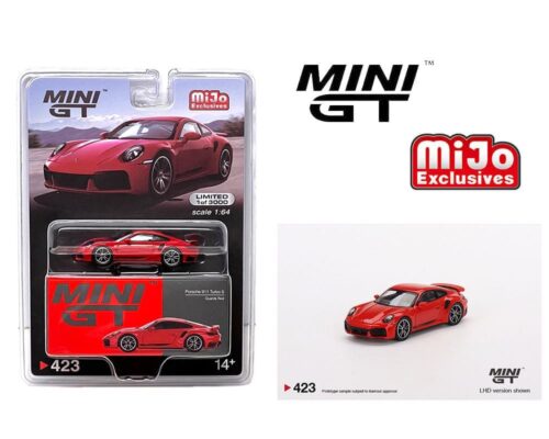 Mini GT 1:64 Mijo Exclusives Porsche 911 Turbo S Guards Red