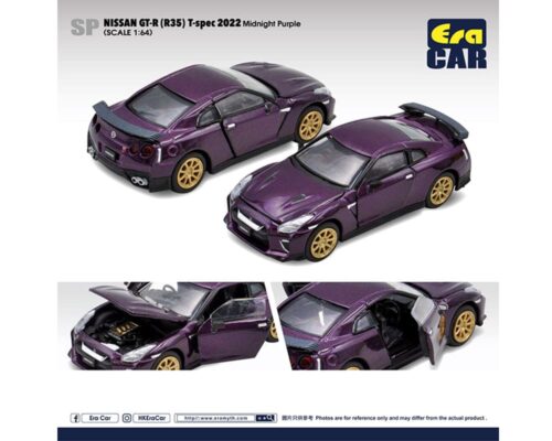 ERA Car 1:64 Nissan GT-R (R35) T-Spec 2022 Midnight Purple