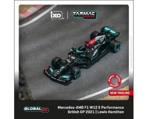 Tarmac Works 1:64 Mercedes-AMG F1 W12 E Performance  British Grand Prix 2021 Winner Lewis Hamilton