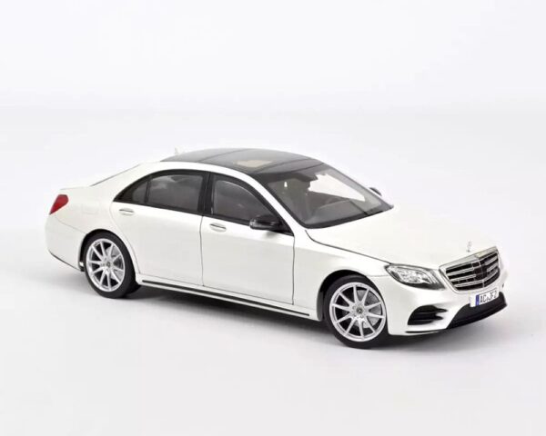 Norev 1:18 2018 Mercedes-Benz S-Class AMG – White Metallic