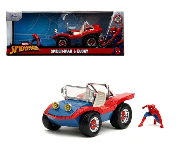 Jada 1:24 Spider Man Buggy With Spider Man – Spider Man – Hollywood Rides