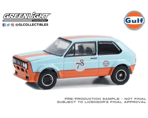 Greenlight 1:64 Gulf Oil Special Edition Series 1- 1974 Volkswagen Golf GTI Widebody #78 Solid Pack