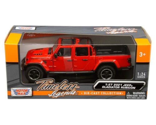 Motor Max 1:27 2021 Jeep Gladiator Rubicon with Open Top – Timeless Legends