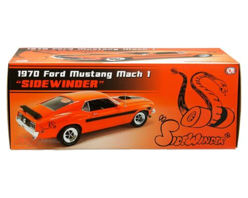 ACME 1:18 1970 Ford Mustang Mach 1 Sidewinder Special (Calypso Coral) – Limited Edition 1 of 500