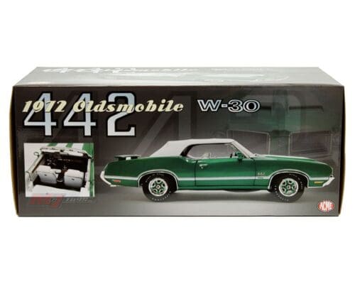 ACME 1:18 1972 Oldsmobile 442 W-30 Convertible (Radiant Green) Limited Edition 1 of 552