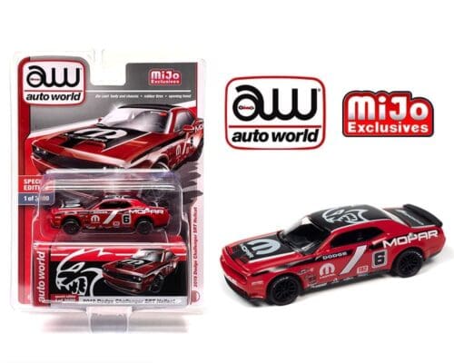 Auto World 1:64 2019 Dodge Challenger SRT Hellcat MOPAR (Red) – MiJo Exclusives