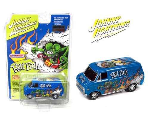 Johnny Lightning 1:64 1977 Chevrolet G-20 Van Rat Fink Custom (Limited Edition 1 of 2,496 ) – 1-Stop Exclusive