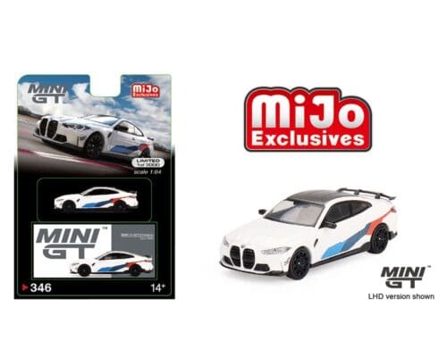 Mini GT 1:64 BMW M4 Performance (G82) Alpine White – Mijo Exclusive