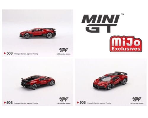 Mini GT 1:64 Bugatti Divo (Red Metallic) – MiJo Exclusives USA