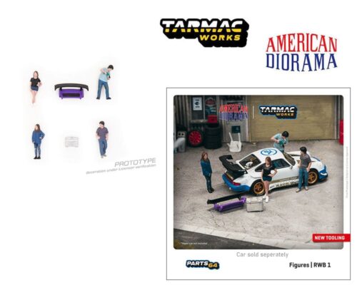 Tarmac Works 1:64 American Diorama Figures Set RWB 1